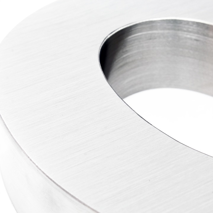 Actual product image Wiltec Stainless Steel 3-D House Number "9" Arial 20cm Rustproof and Weather-resistant with Satin