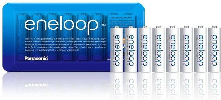 Produktbild Panasonic eneloop (8 Stk., AA / LR6 / LR06 / Mignon / R6 / R14505, 2000 mAh)