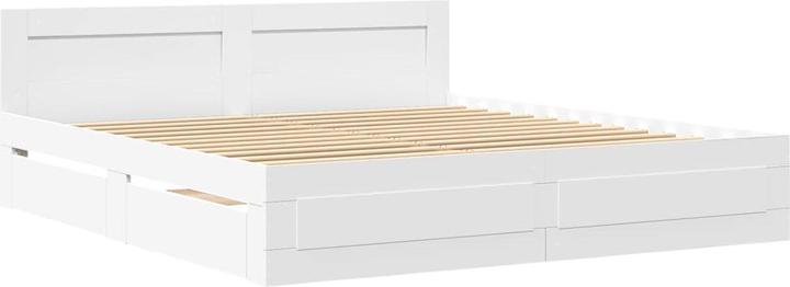 Actual product image VidaXL Bed frame with headboard (180 x 200 cm)