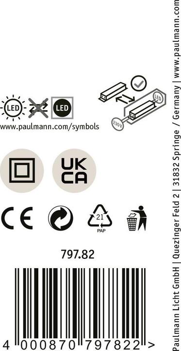 Actual product image Paulmann Lamps Puric Pane (600 lm)
