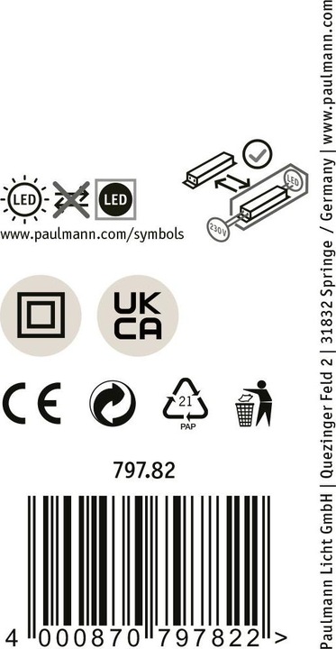 Image du produit Paulmann Luminaires Puric Pane (600 lm)