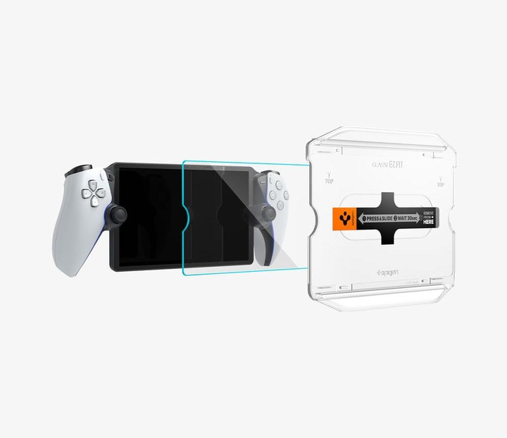 Actual product image Spigen GLAS.tR EZ Fit Playstation Portal Screen Protector
