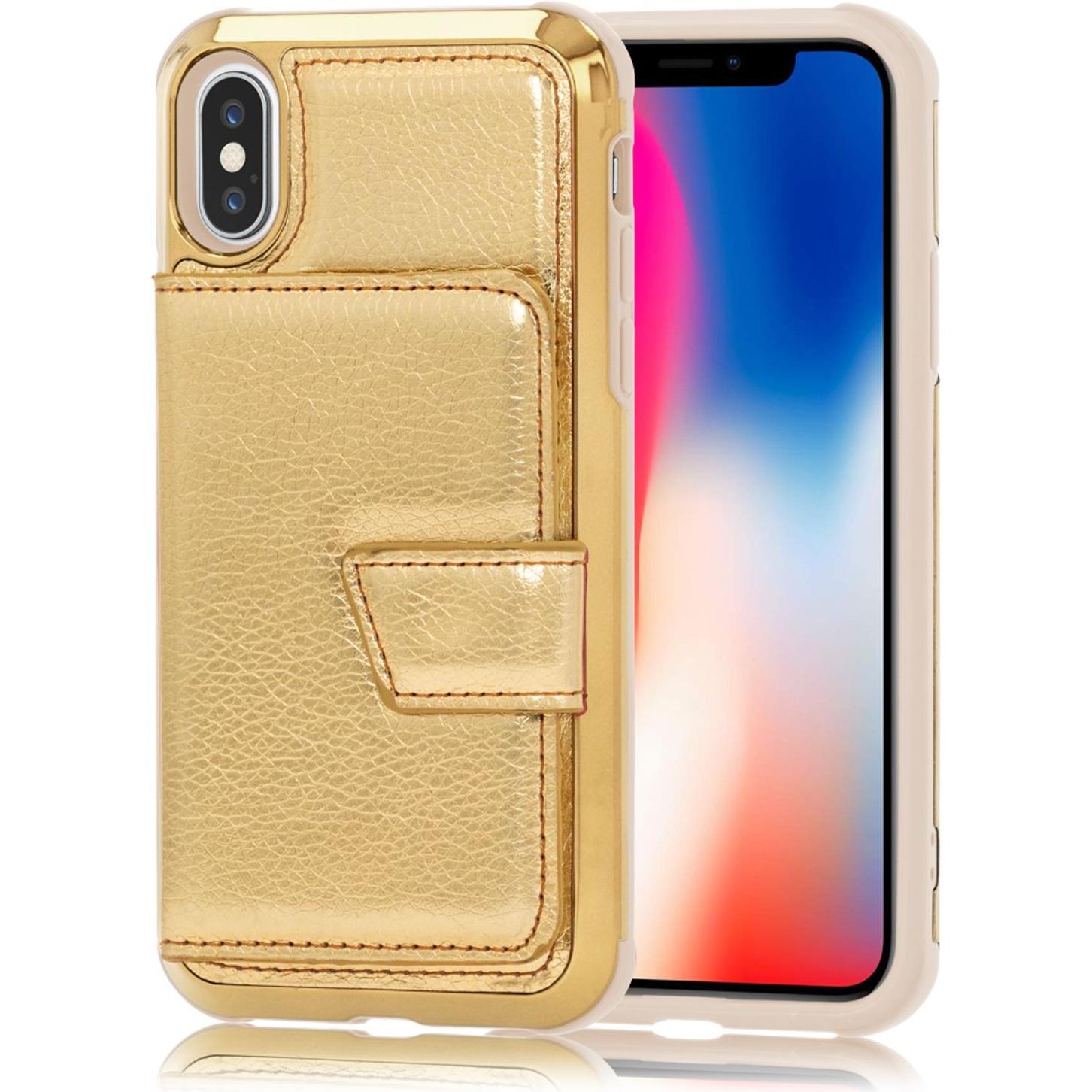 Thumbnail - Nalia Hülle (Apple iPhone X, Apple iPhone XS), Smartphone Hülle, Gold