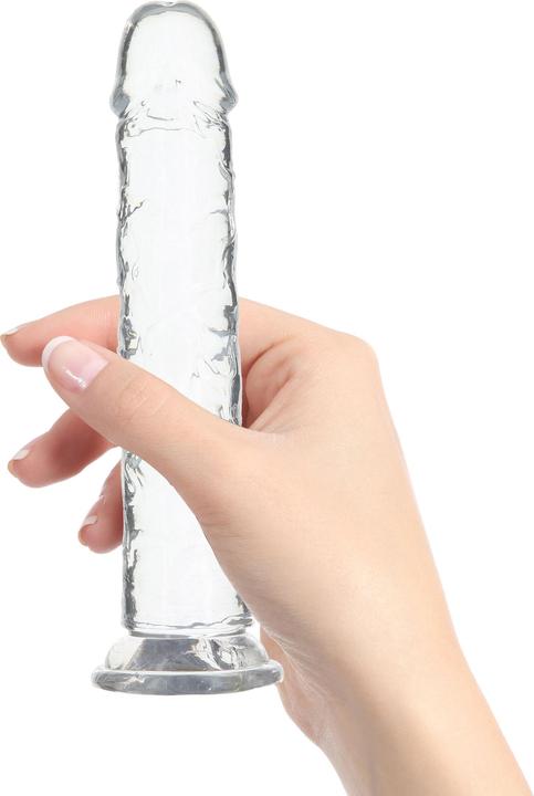 Actual product image Naked Addiction Crystal Addiction 20 cm Vertical Clear TPE