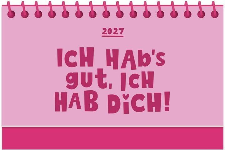 Produktbild Mini-Kalender Colour Up 2027 Ich habs gut, ich hab dich