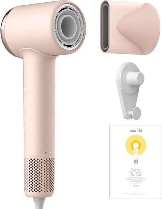 Actual product image Deerma Fén na vlasy DEM-CF50W (růžový)