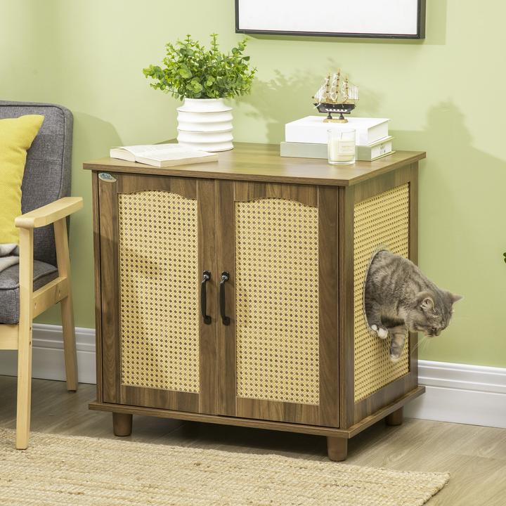 Produktbild PawHut Katzentoilett mit Kissen (Katzenklo geschlossen)