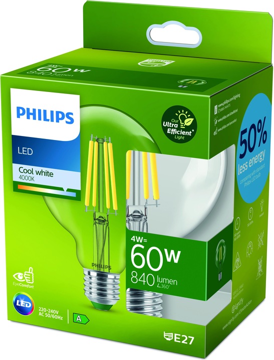 Produktbild Philips LED Classic (E27, 4 W, 840 lm, 1 x, A)