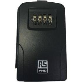 Rs Pro, Schlüsseltresor + Schlüsselschrank, Schwarz Aluminium Schlüsselschrank mit Zahlenschloss für 124800ml Schlüssel,...