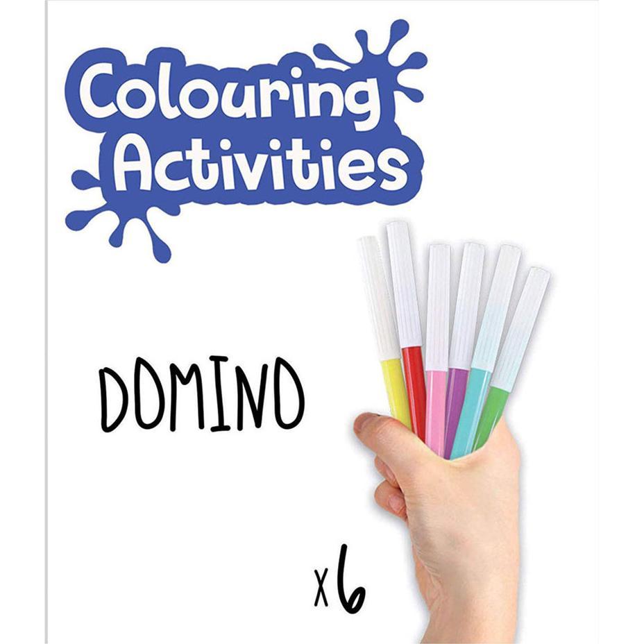 Thumbnail - Educa Desktop 18071 Domino Coloring Animals + markers