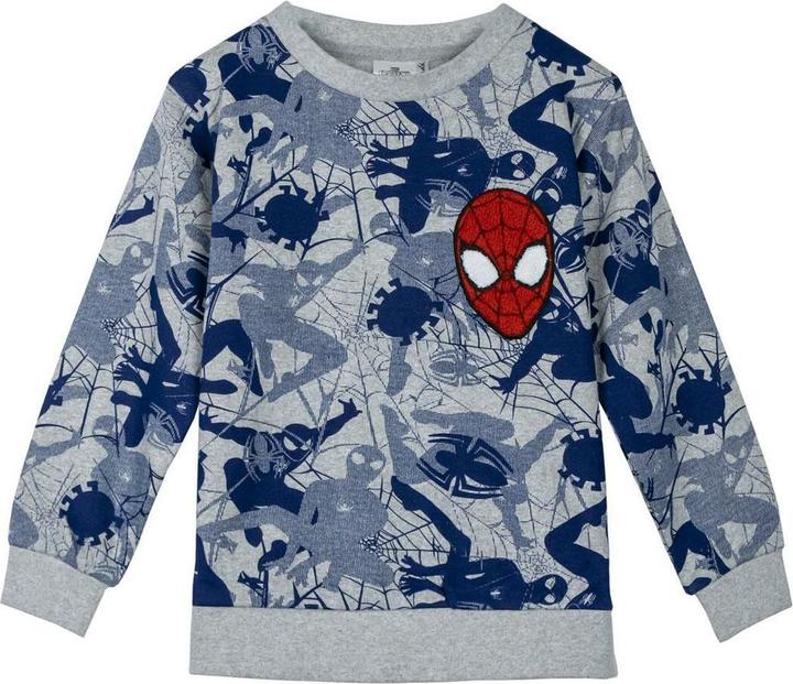 Spiderman Spider-Man Jungen Sweater Ohne Kapuze Grau (116)