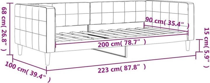 Produktbild vidaXL Tagesbett