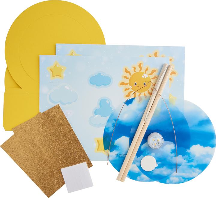 Actual product image Folia Paper lantern craft set sun, moon, stars