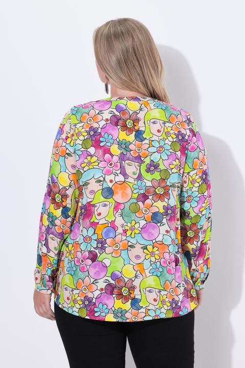 Actual product image Miamoda Bluse, Regular Fit, Frauen-/Blumenmuster (46)