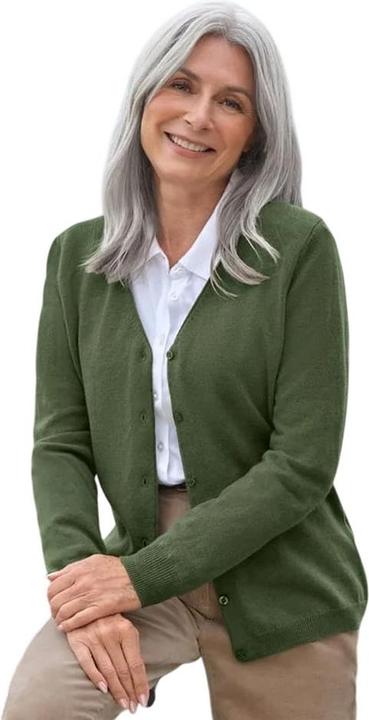 Produktbild Woolovers Strickjacke VAusschnitt Kaschmir Klassisch (L)