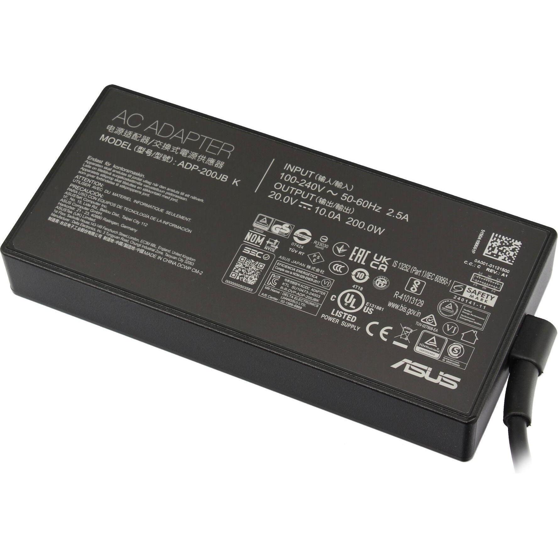 ASUS 0A001-01121200 (200 W), Notebook Netzteil, Schwarz