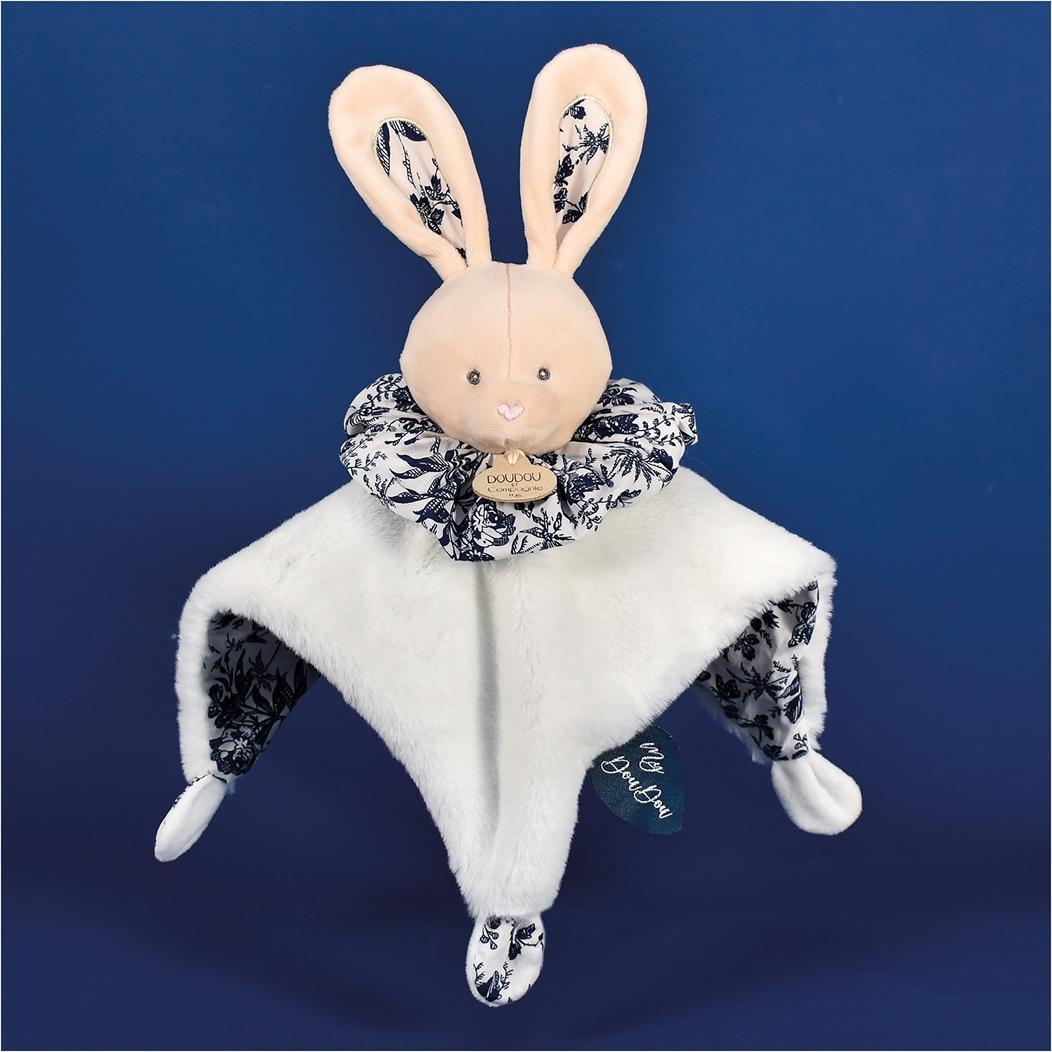 Doudou et Compagnie, Schmusetuch, Boule Hase Schmusetuch,weiss 25cm