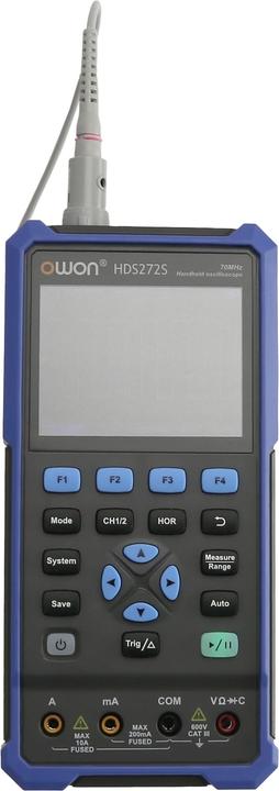 Actual product image Owon LCD oscilloscope with multimeter and function generator, HDS272S, 2-channel, 70 MHz
