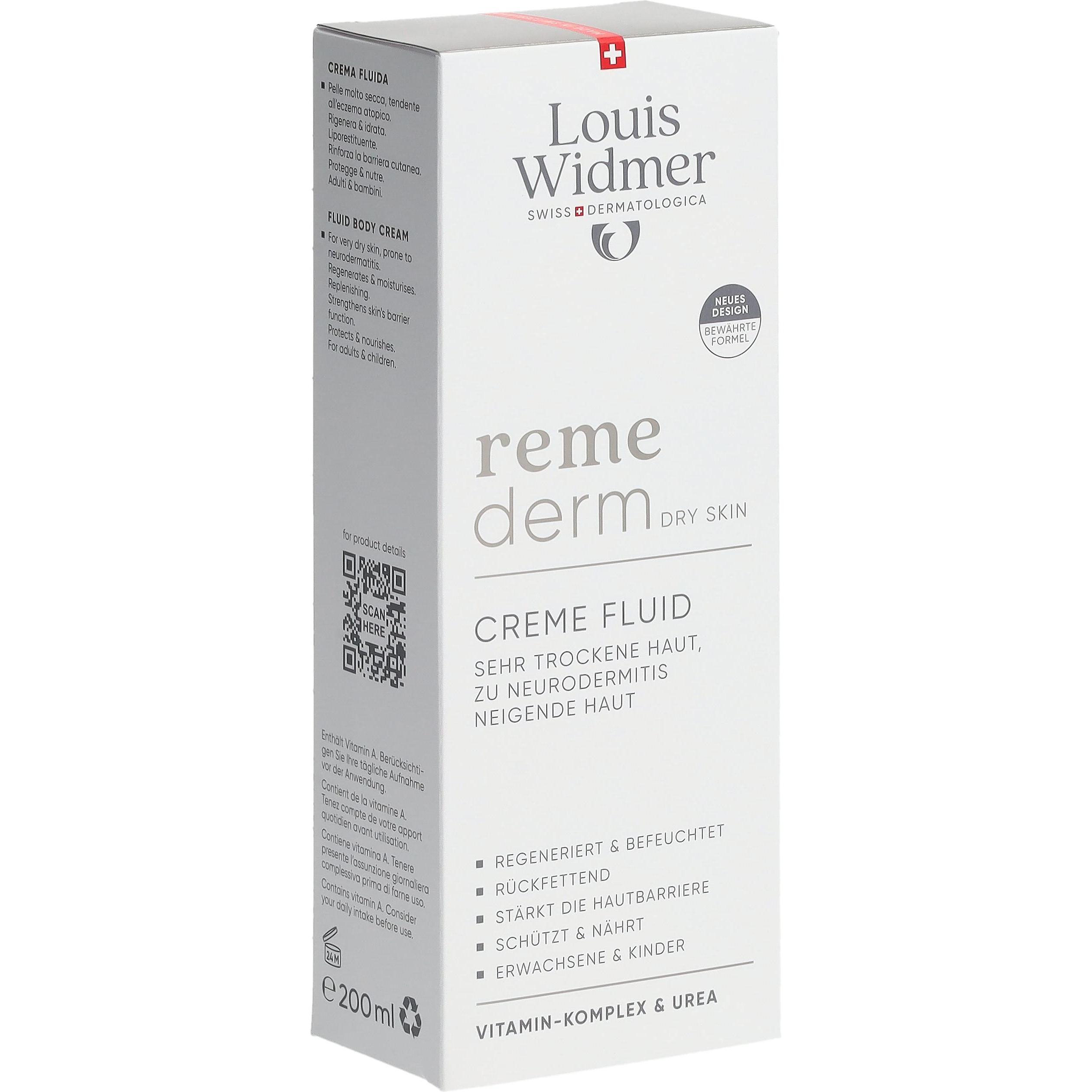 Widmer , Bodylotion, Louis Remederm Creme Fluide Parfumiert 200 Ml (Körperlotion, 200 Ml)