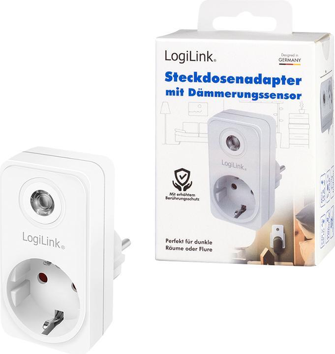 Produktbild LogiLink Adapterstecker mit Dämmerungssensor, weiss