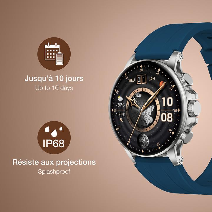 Produktbild Bigben SMARTWATCHROUNDSVBL Smartwatch