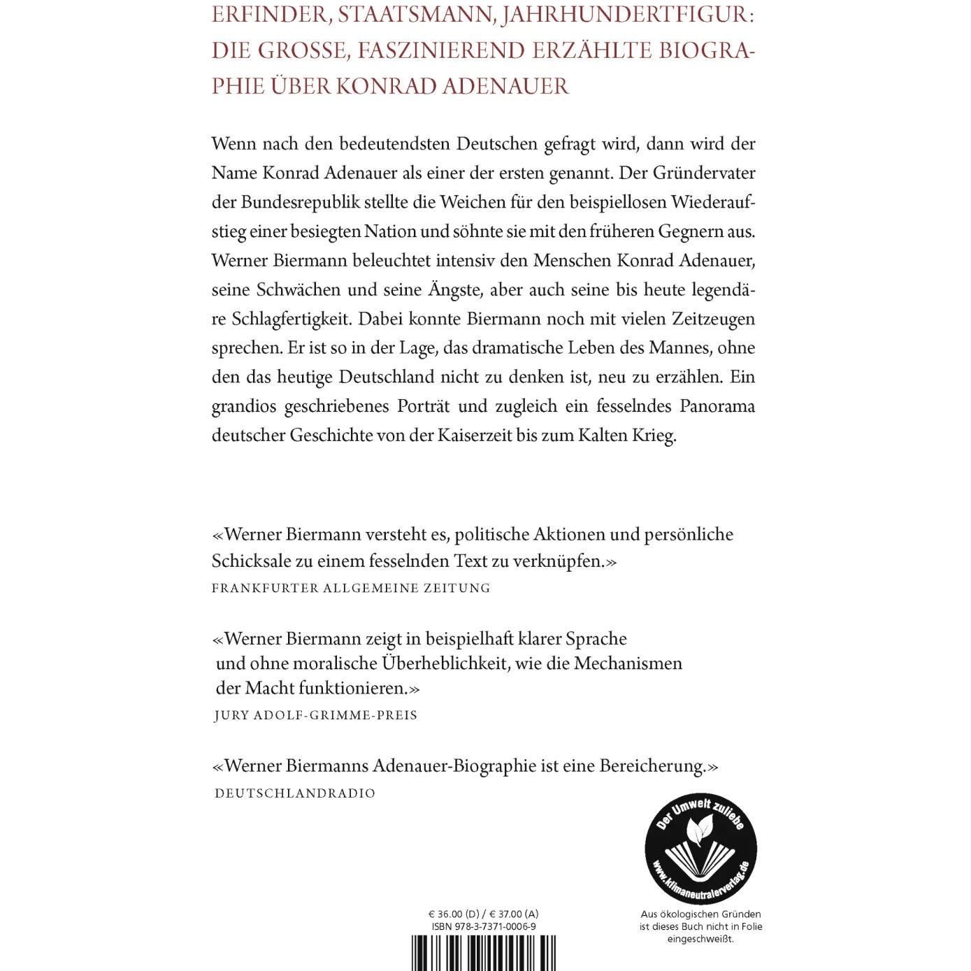 Thumbnail - Konrad Adenauer, Sachbücher von Werner Biermann