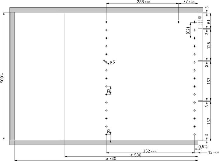 Image du produit Hettich Schreibtischcontainer-Set VAZ mit Silent System 1 HE + 2 HE + 2.5 HE + 2.5 HE