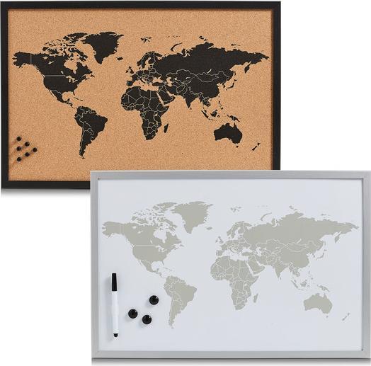 Image du produit Zeller Present Monde (Tableau d'affichage, Planisphère, 60 x 40 cm)