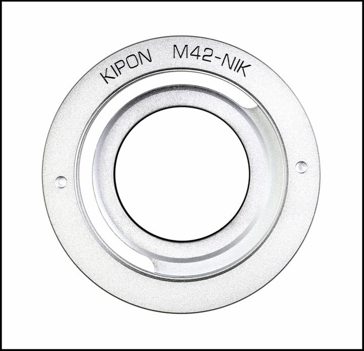 Actual product image Kipon Adapter M42 lens to Nikon F
