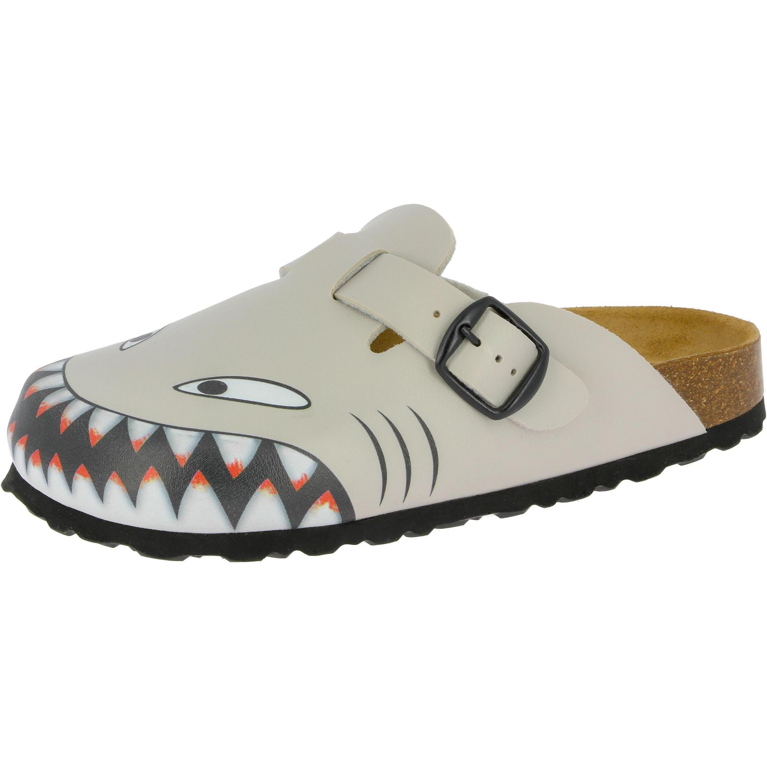 Lico, Jungen, Hausschuhe, Bioline Clog Hai, Grau, (31)