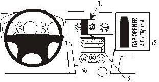Produktbild Brodit 853251 Autohalterung Mitsubishi Outlander