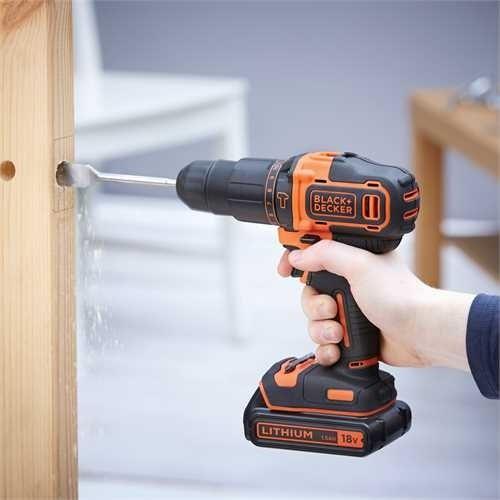 Productafbeelding Black & Decker & Decker BDCHD18-QW Boormachine (Boorschroevendraaier, Klopboormachine)