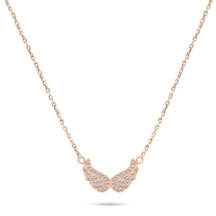 Brilio, Halsschmuck, Silver - Delicate bronze angel wings necklace NCL84R