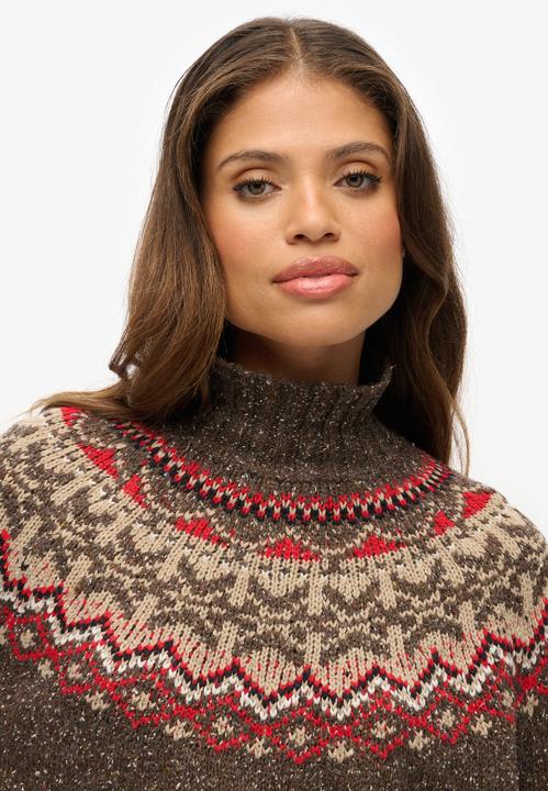 Image du produit Superdry Pull à col montant en jacquard femme (M)