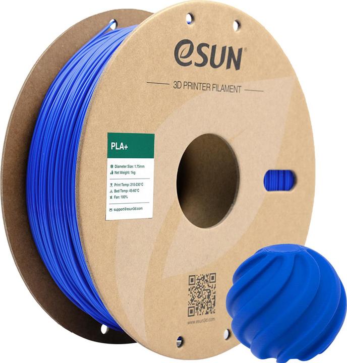 Image du produit eSUN PLA+ 1.75mm Bleu 1Kg (PLA+ LECTURE, 1.75 mm, 1000 g, Bleu)