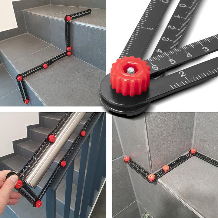 Immagine prodotto Stahlwerk Righello multiangolo 6-in-1 in alluminio