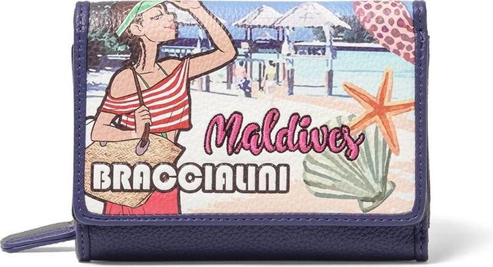 Actual product image Braccialini Damen Portemonnaie Soléa - Polyester-Stoff - Reissverschluss - 14.0 X 10.0 X 3.5 Cm