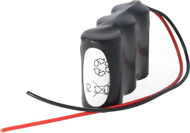 Immagine prodotto XCell Akku für Notbeleuchtung 3,6 Volt 1800mAh Sub-C mit 200mm Anschlusskabel, Abmessungen 69x23x43mm (1 pz., 1800 mAh, Accumulatore di carica elettrica)