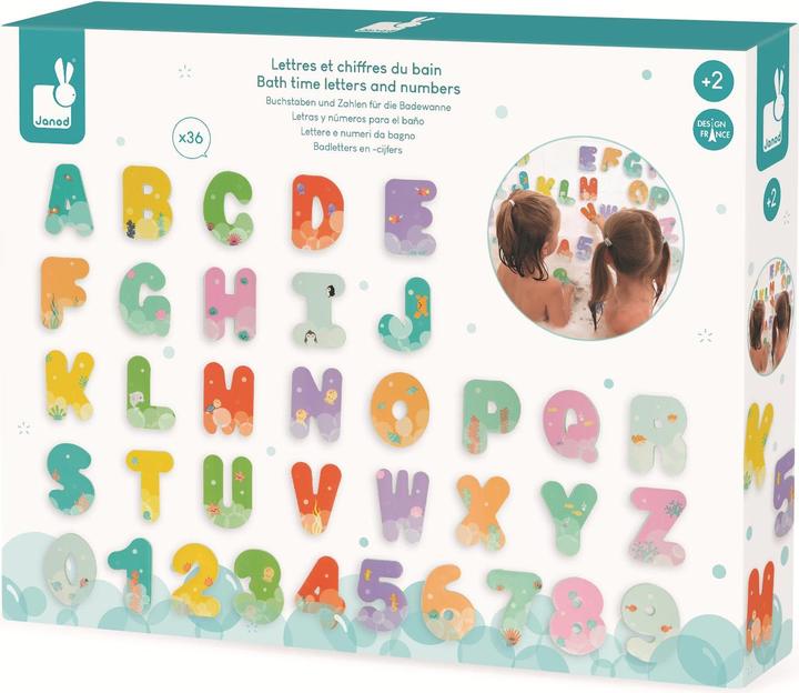 Produktbild Janod Badebuchstaben und Zahlen