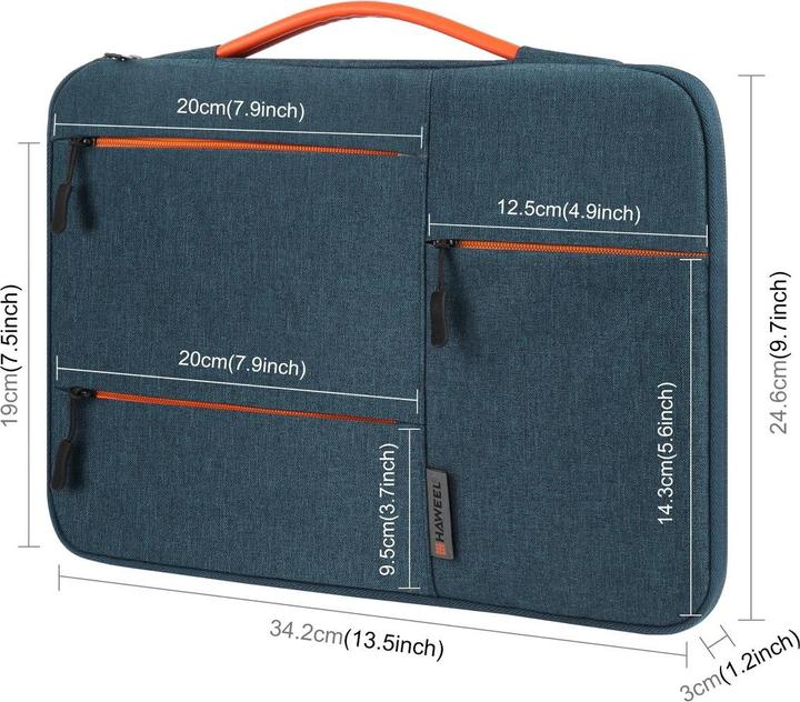 Produktbild König Design Universal Notebooktasche 13 16 Zoll Tasche Hülle Laptop Notebook Case Cover (13.50")