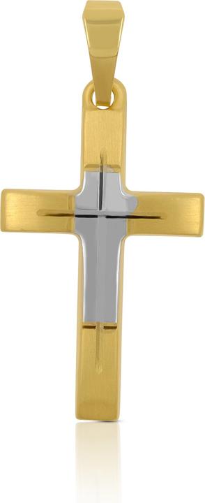 Image du produit Muau Croix (750, Or blanc, Or jaune 18 carats)