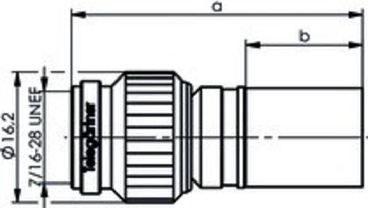 Image du produit Telegärtner TNC straight plug crimp 50 Ohm (Prise antenne)