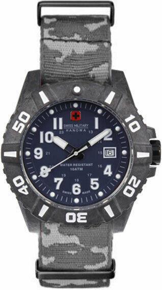 Produktbild Swiss Military Hanowa Black Carbon Camo (Analoguhr, 44 mm)
