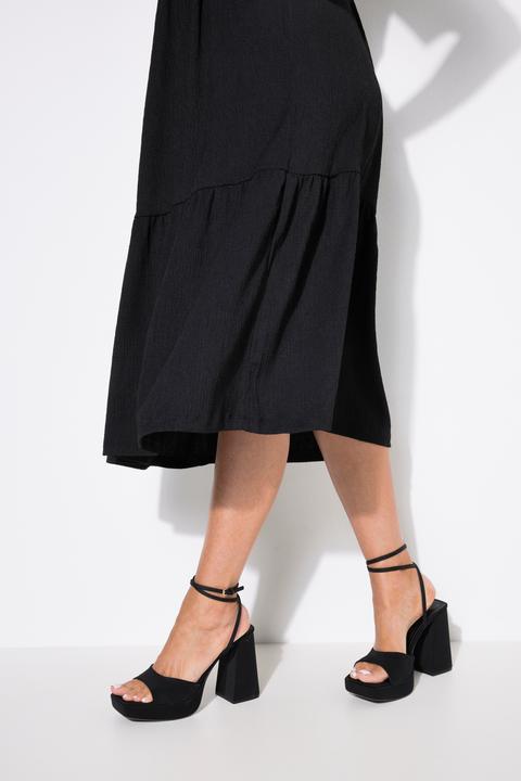 Produktbild Ulla Popken Stufenkleid, A-Linie, Rundhalsausschnitt, Halbarm (56)