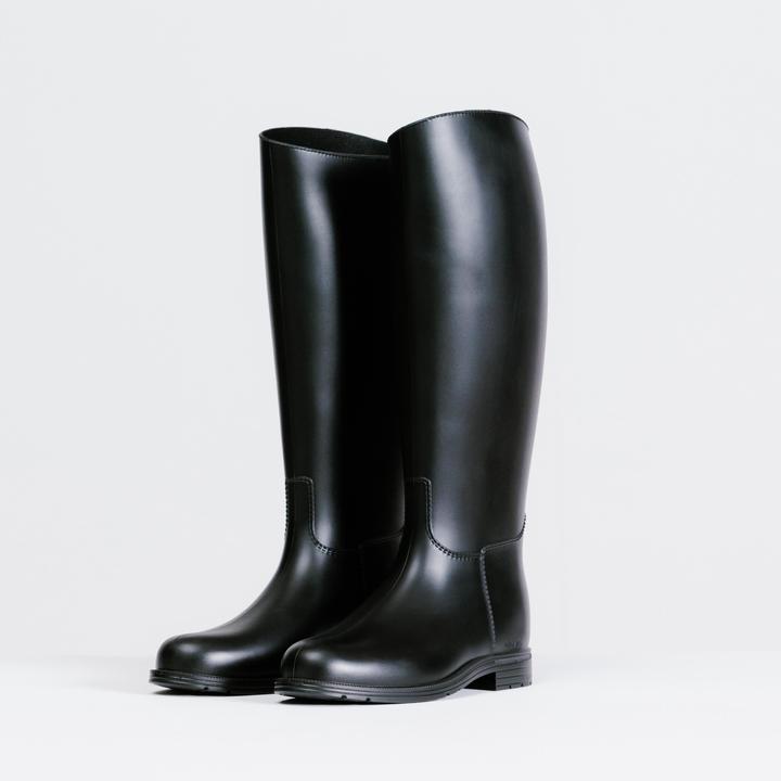 Image du produit Fouganza Bottes d'équitation synthétiques femme/homme - 100 noir (37)