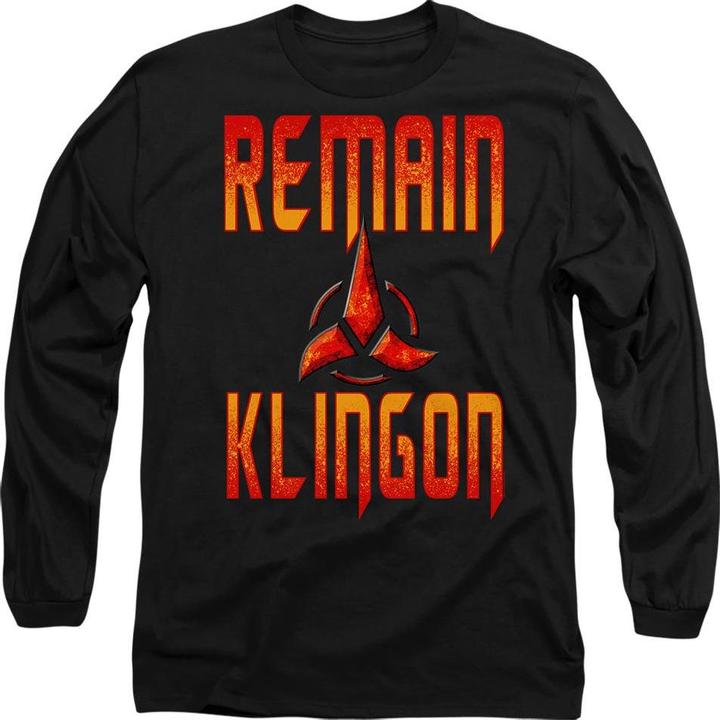 Produktbild Universal Textiles Remain Klingon TShirt (XL)