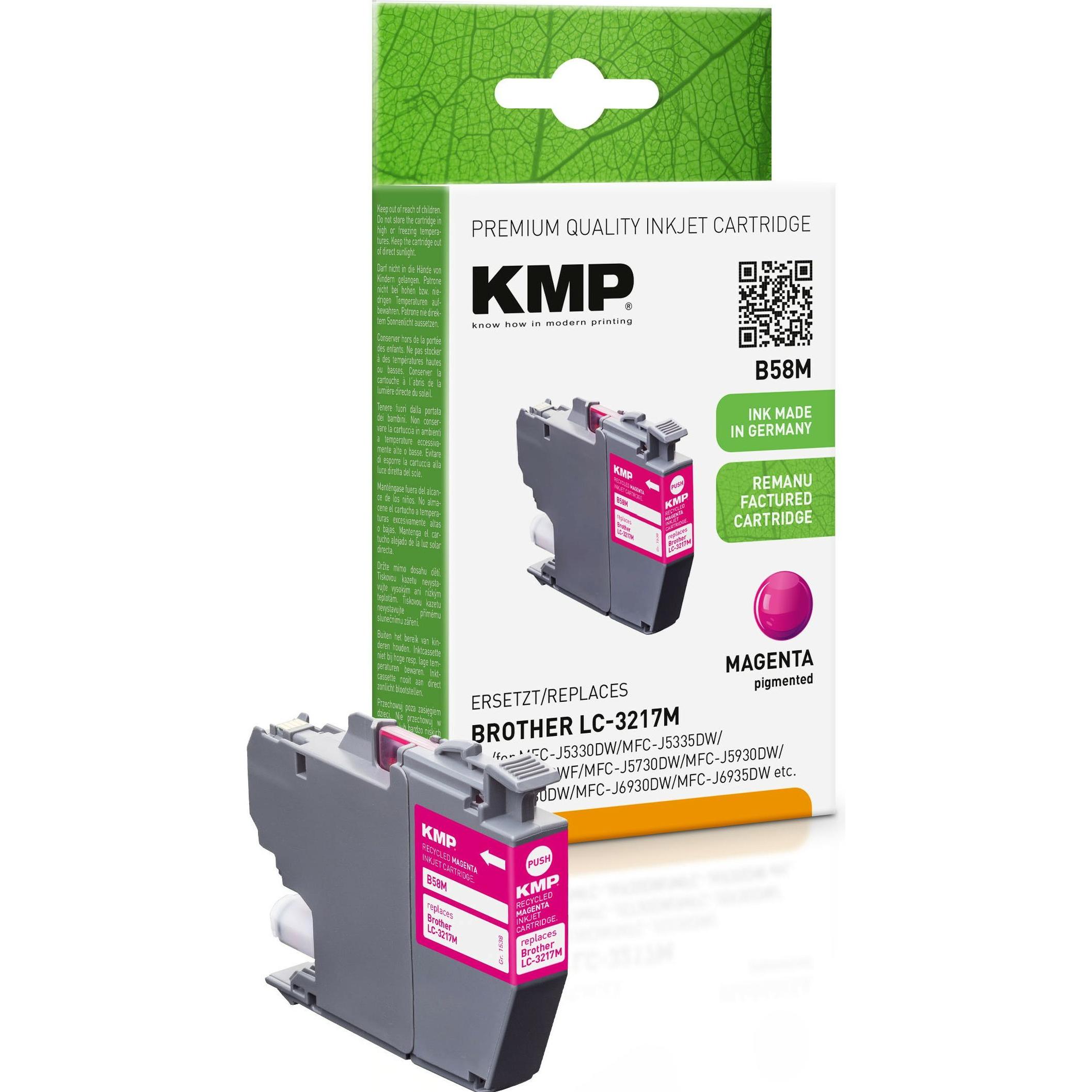 KMP, Druckerpatrone, Tinte ersetzt LC3217M (M)