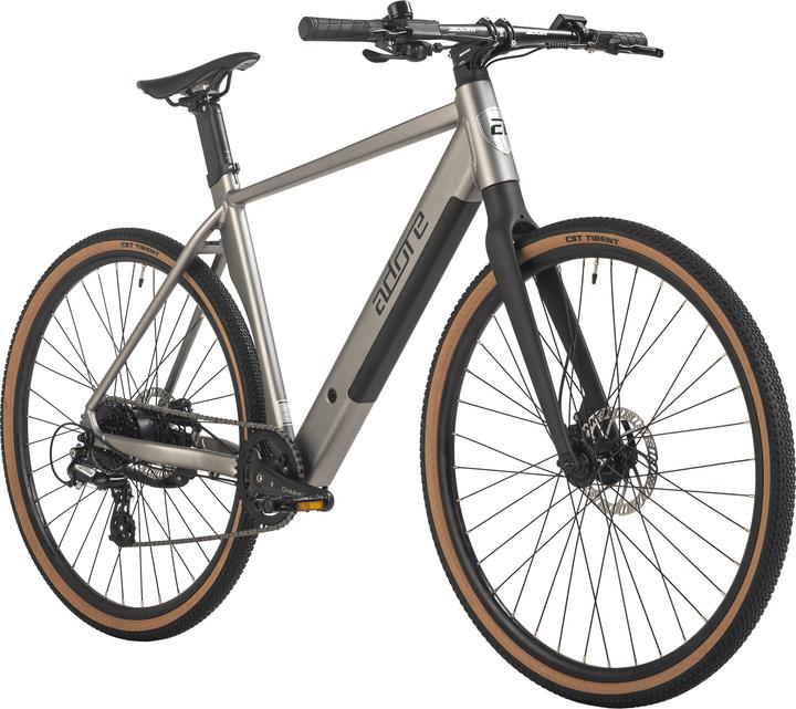Adore E-city bike 28" in alluminio UBR-770 motore posteriore 30NM / 10Ah acciaio grigio opaco (52 cm)