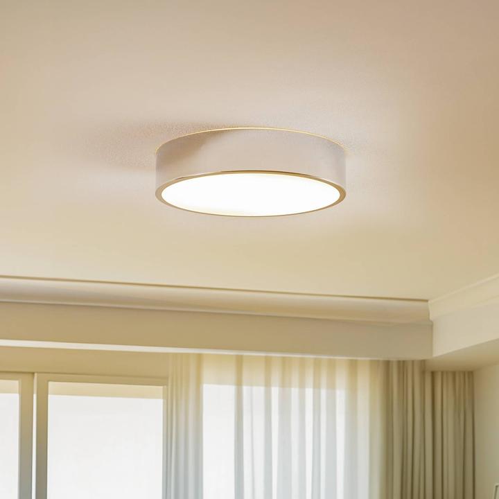Actual product image Lamkur Kimban metal ceiling light, Ø 36 cm, chrome (E27)