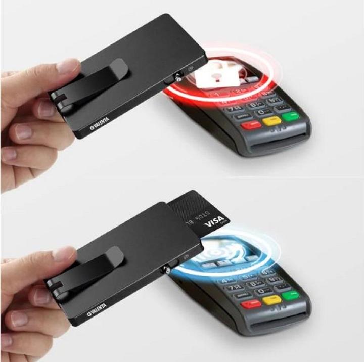 Produktbild Valenta CardCase Aluminium MagSafe Money Clip Schwarz